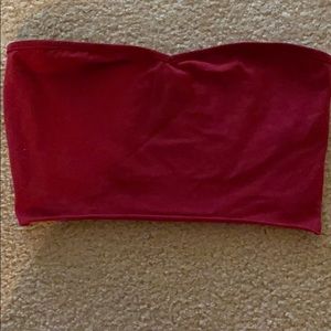 Burgundy tube top